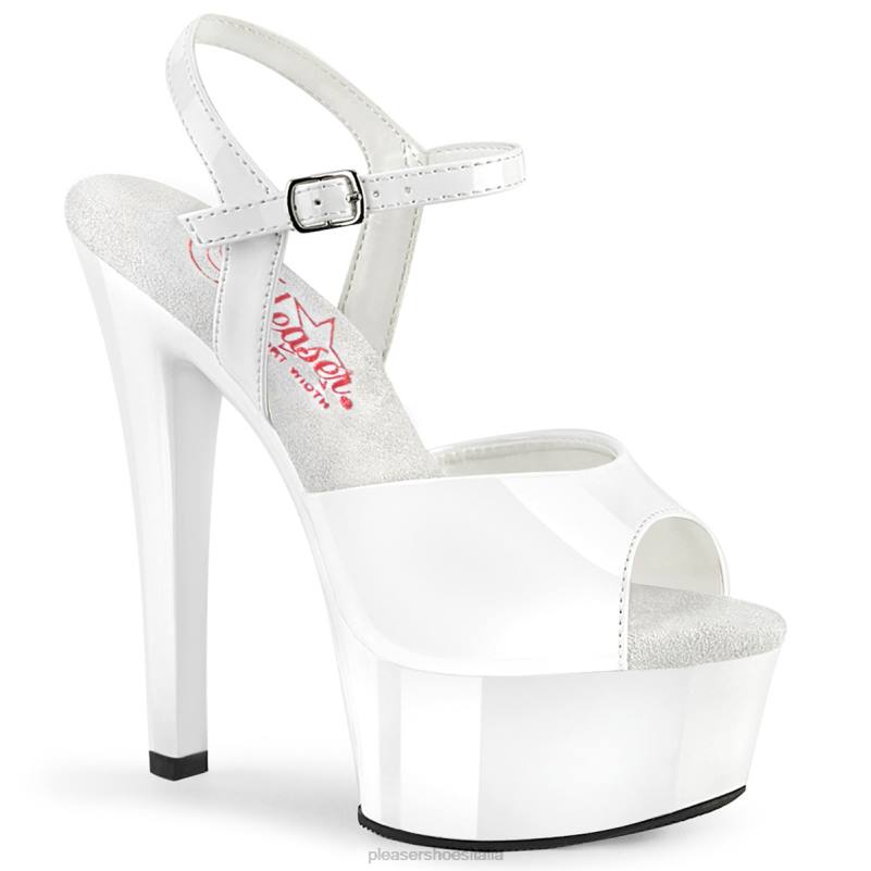 Pleaser Shoes bagliore-609 JHHV414 bianco