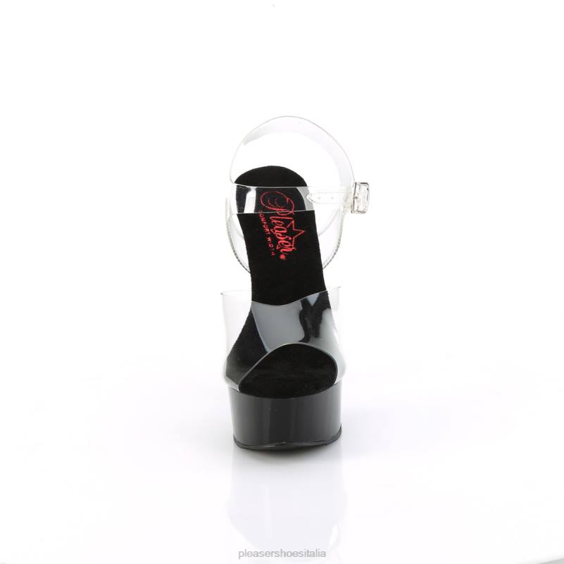 Pleaser Shoes eccitare-608 JHHV399 trasparente/nero