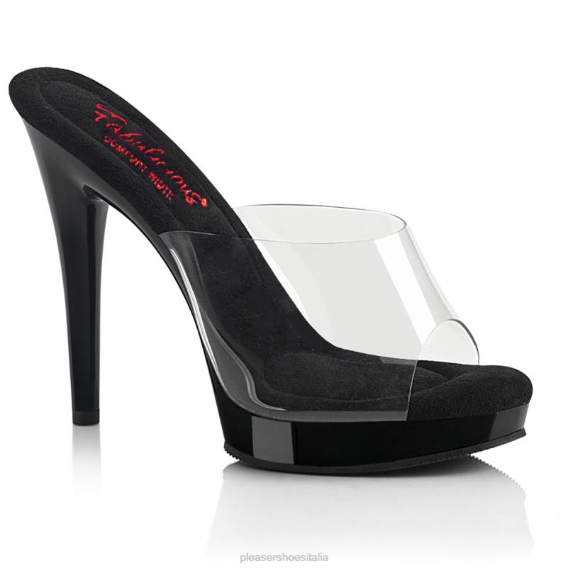 Pleaser Shoes gloria-501 JHHV415 trasparente/nero