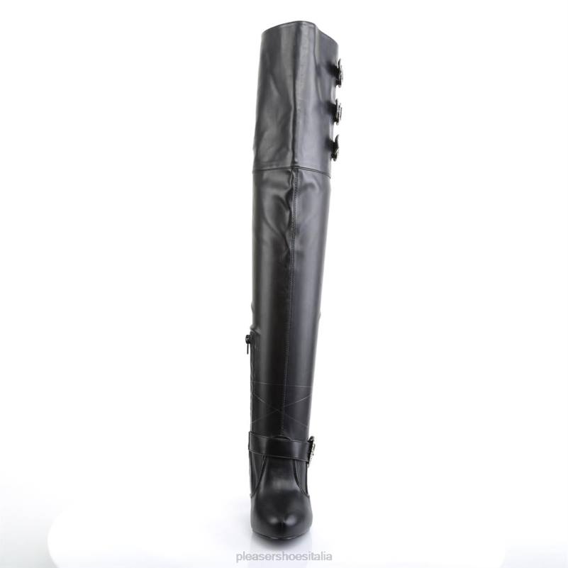 Pleaser Shoes diva-3006x JHHV454 ecopelle nera