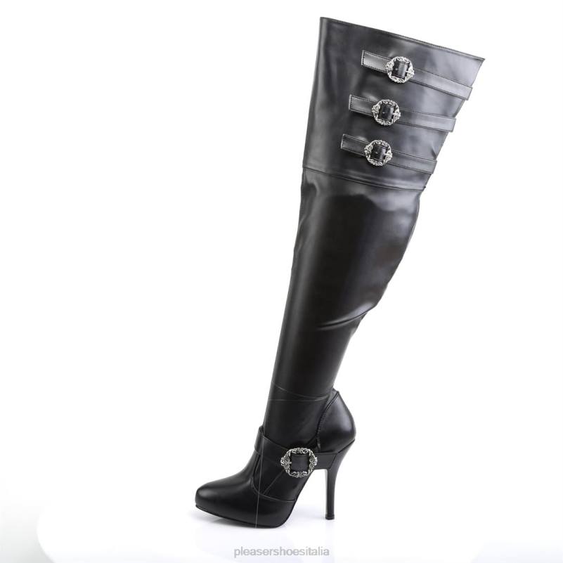 Pleaser Shoes diva-3006x JHHV454 ecopelle nera