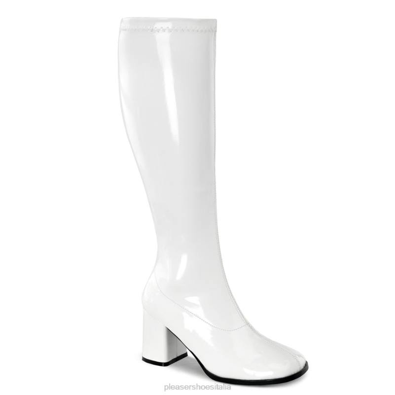 Pleaser Shoes gogo-300wc JHHV449 bianco