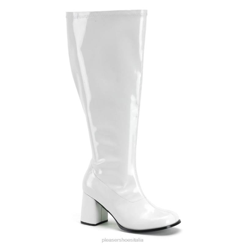 Pleaser Shoes gogo-300x JHHV451 bianco