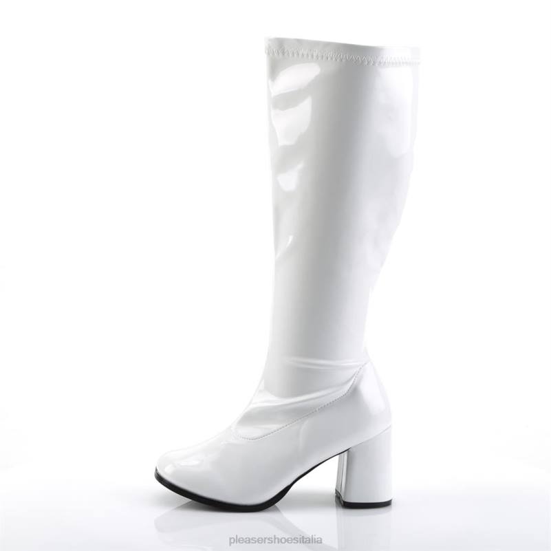 Pleaser Shoes gogo-300x JHHV451 bianco