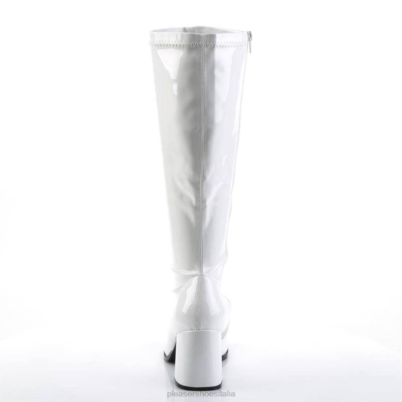 Pleaser Shoes gogo-300x JHHV451 bianco