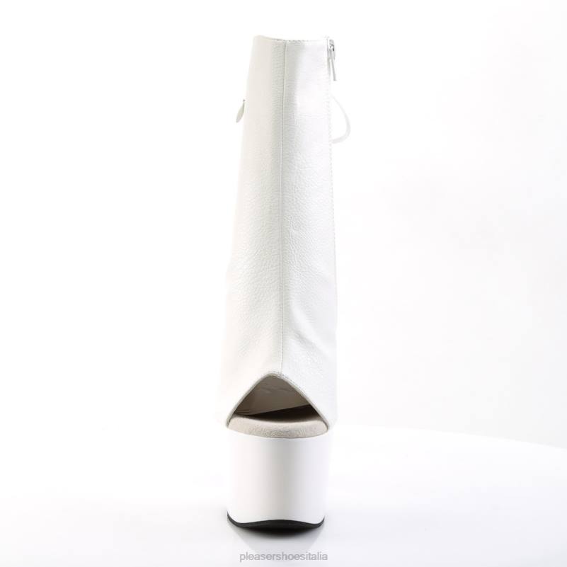 Pleaser Shoes adorare-1018 JHHV53 ecopelle bianca/bianco