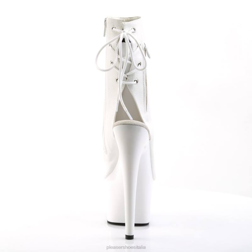 Pleaser Shoes adorare-1018 JHHV53 ecopelle bianca/bianco
