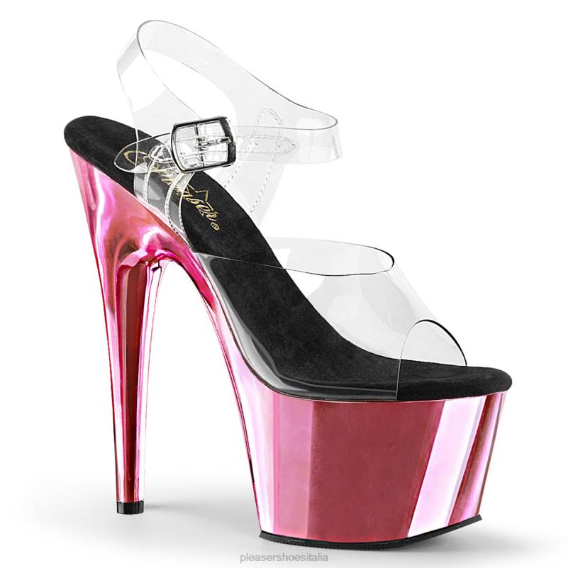 Pleaser Shoes adorare-708 JHHV114 trasparente/rosa confetto