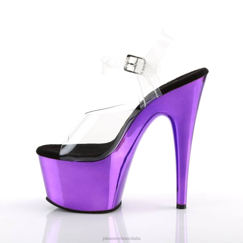 Pleaser Shoes adorare-708 JHHV120 trasparente/viola
