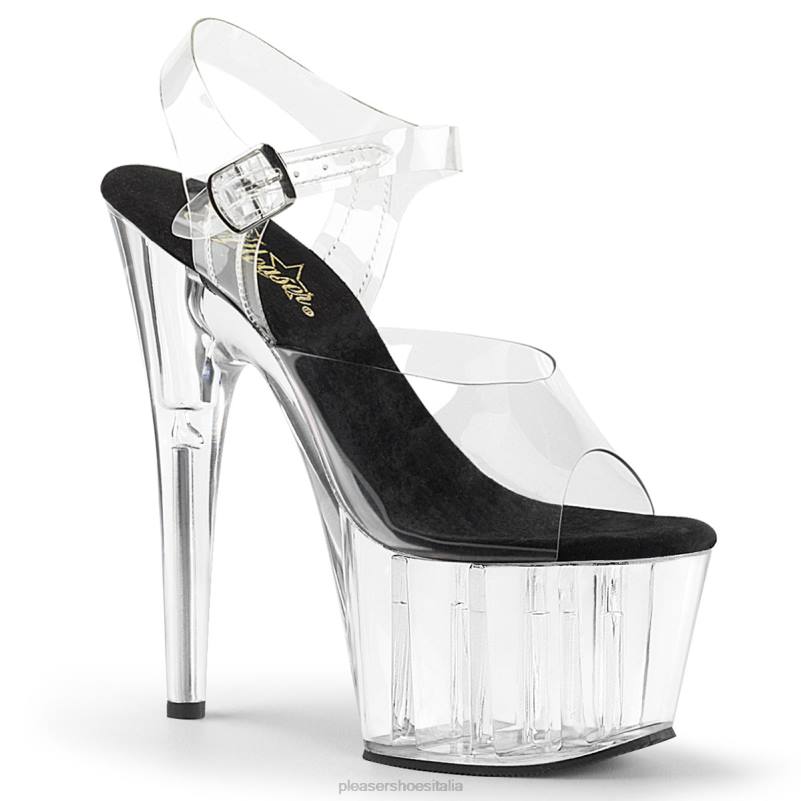 Pleaser Shoes adorare-708 JHHV123 nero/trasparente