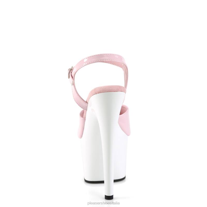 Pleaser Shoes adorare-709 JHHV61 rosa confetto/bianco
