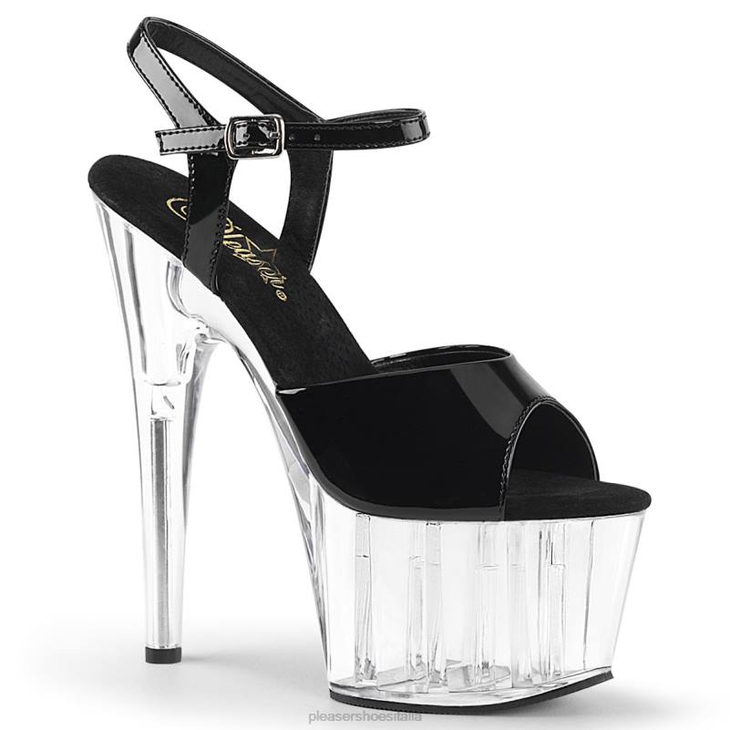 Pleaser Shoes adorare-709 JHHV63 nero/trasparente