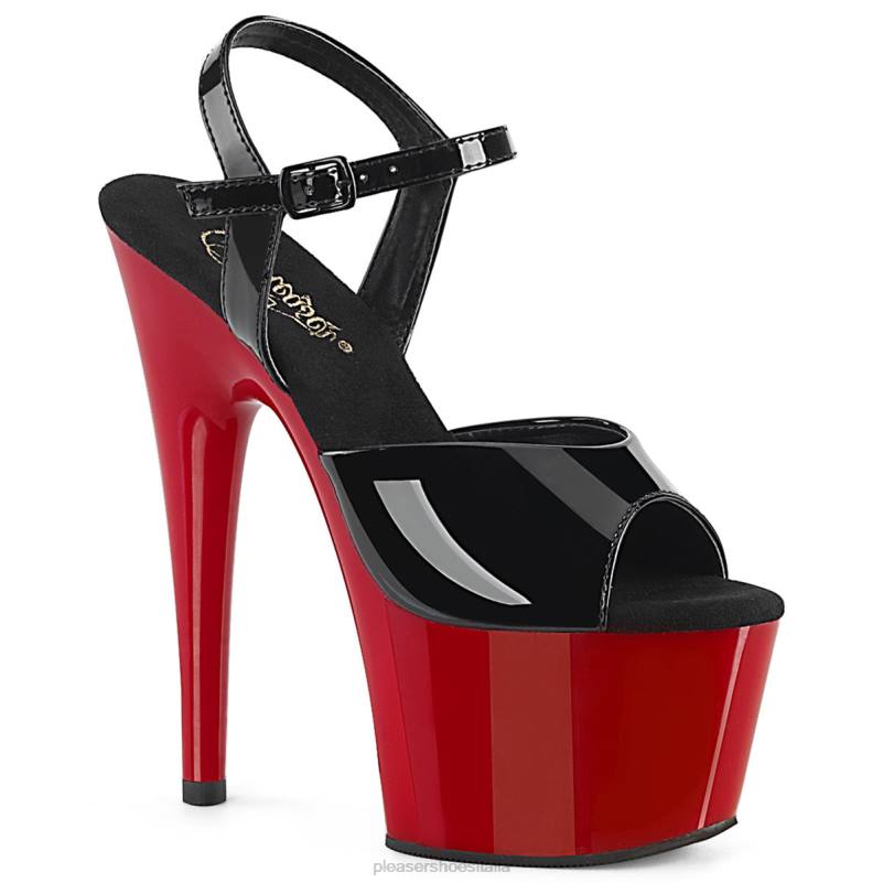 Pleaser Shoes adorare-709 JHHV65 nero rosso