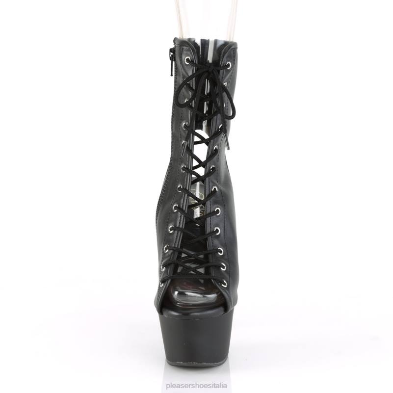 Pleaser Shoes aspirare-1016 JHHV156 ecopelle nera/nero