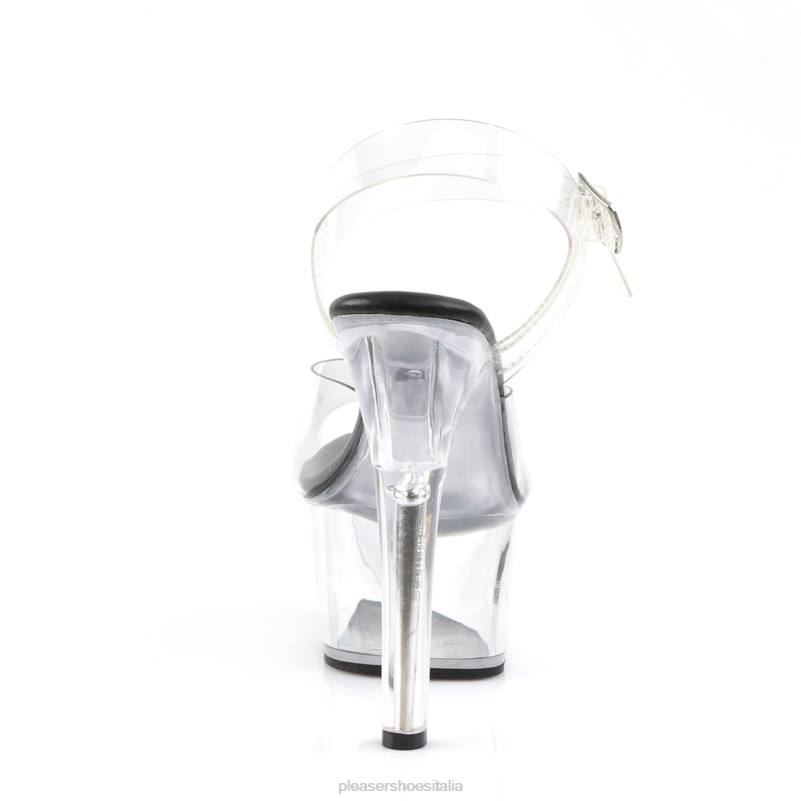 Pleaser Shoes aspirare-608 JHHV87 nero/trasparente