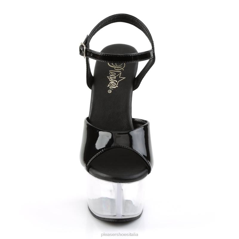 Pleaser Shoes aspirare-609 JHHV70 nero/trasparente
