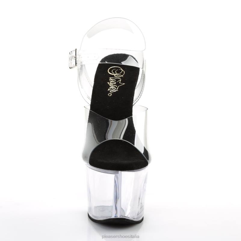 Pleaser Shoes cielo-308 JHHV136 nero/trasparente