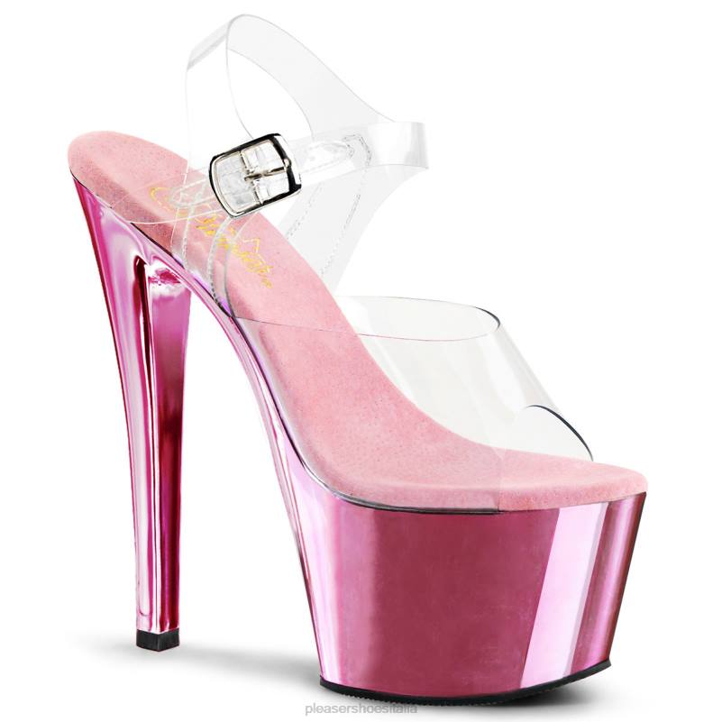 Pleaser Shoes cielo-308 JHHV54 trasparente/rosa confetto