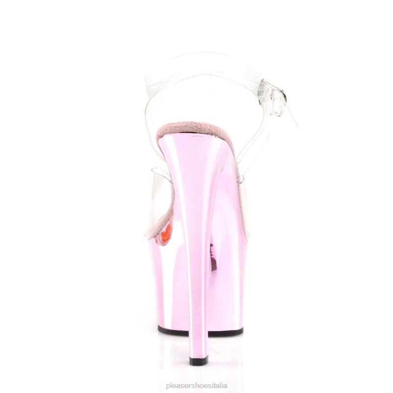 Pleaser Shoes cielo-308 JHHV54 trasparente/rosa confetto