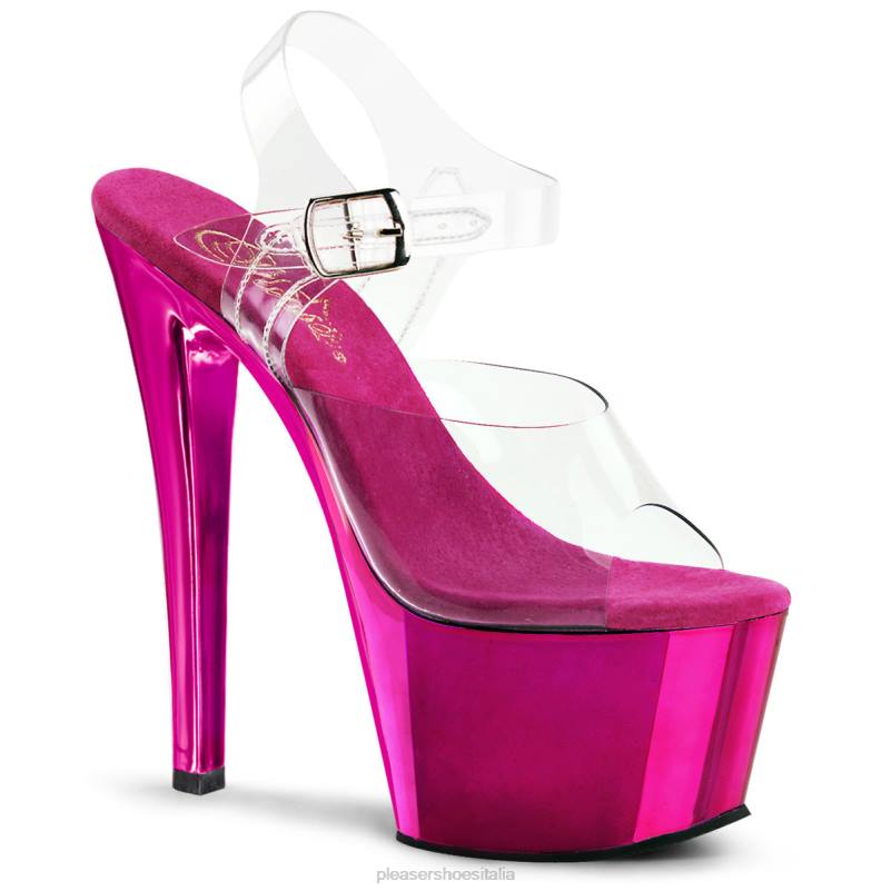 Pleaser Shoes cielo-308 JHHV59 trasparente/rosa
