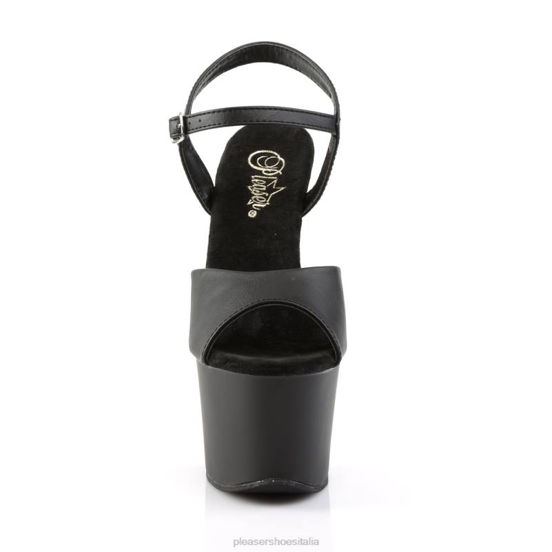 Pleaser Shoes cielo-309 JHHV137 ecopelle nera/nero