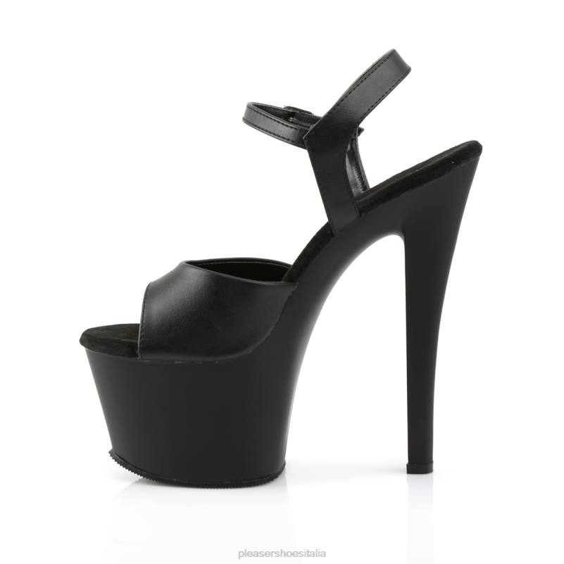 Pleaser Shoes cielo-309 JHHV137 ecopelle nera/nero
