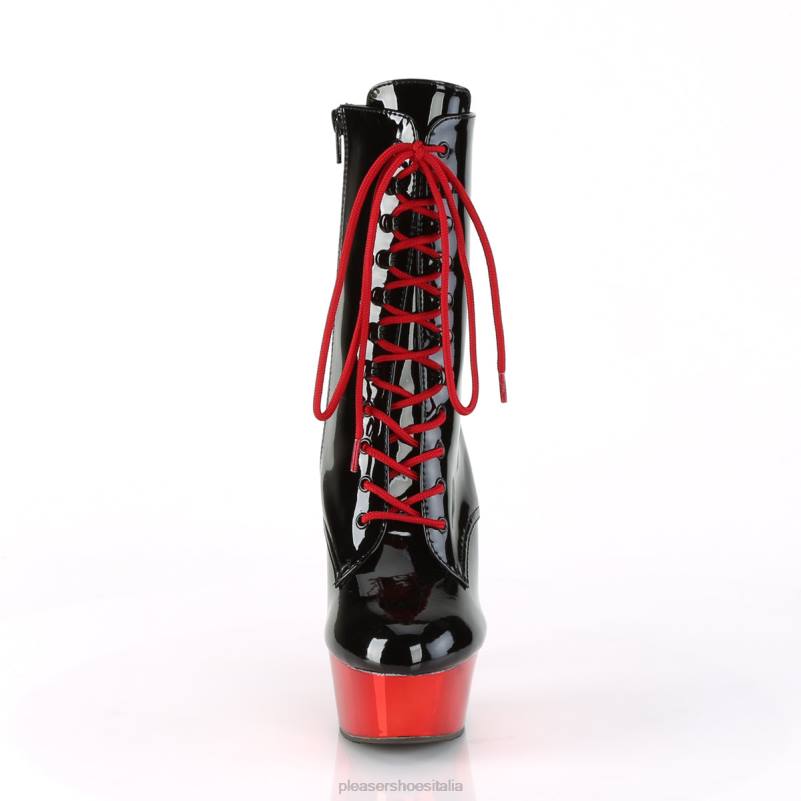 Pleaser Shoes delizia-1020 JHHV46 cromo nero/rosso