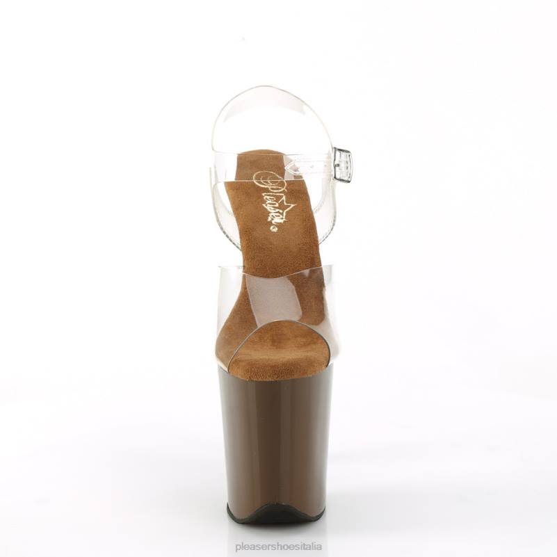 Pleaser Shoes fenicottero-808 JHHV34 trasparente/marrone