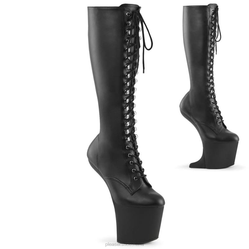 Pleaser Shoes mania-2023 JHHV16 ecopelle nera/nero