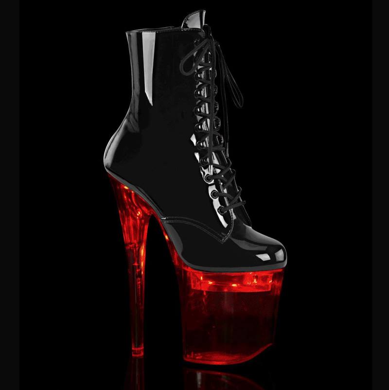 Pleaser Shoes flashdance-1020-8 JHHV181 nero/trasparente