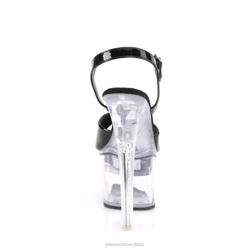 Pleaser Shoes flashdance-709 JHHV193 nero/trasparente