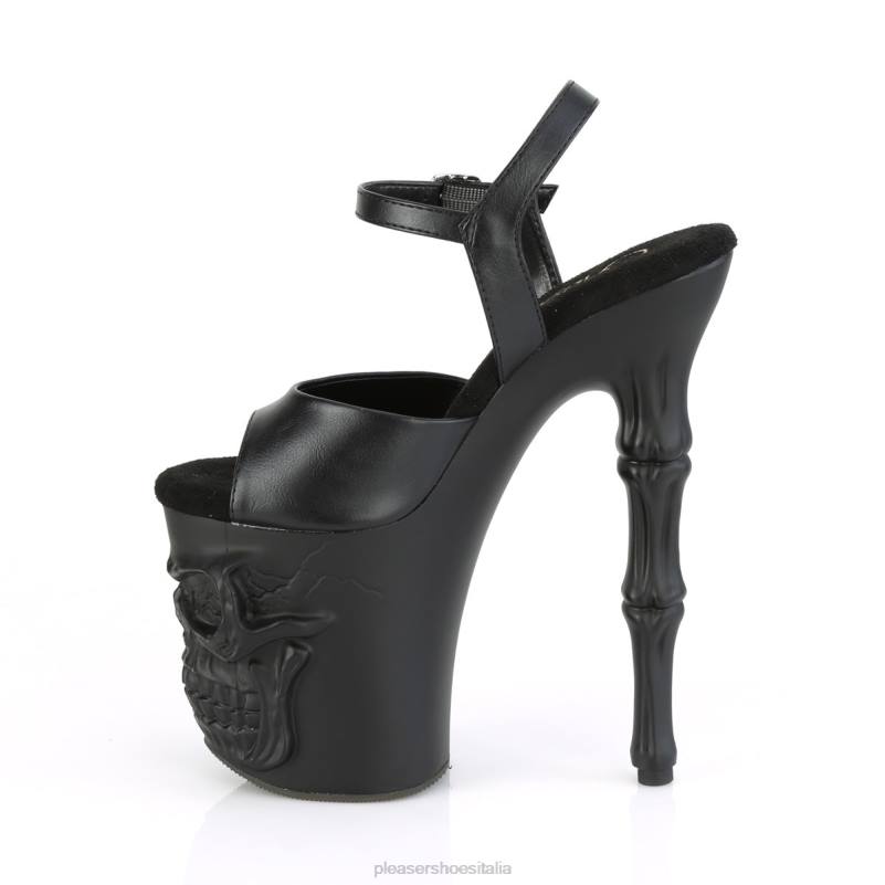 Pleaser Shoes rapimento-809 JHHV191 ecopelle nera/nero