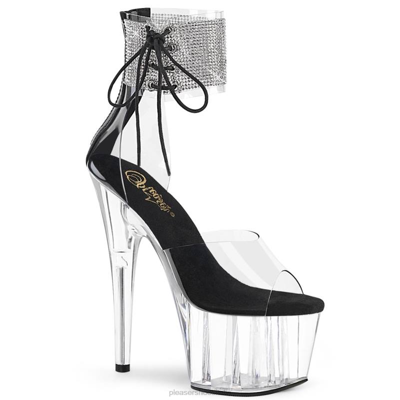 Pleaser Shoes adorare-724rs JHHV234 nero/trasparente