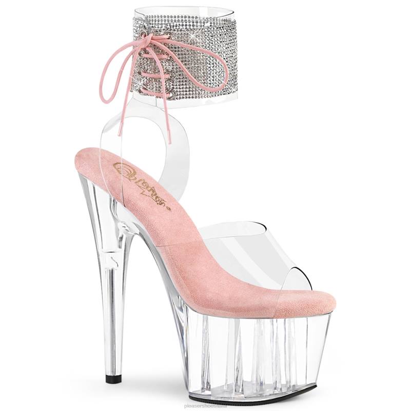 Pleaser Shoes adorare-791-2rs JHHV285 rosa baby/trasparente