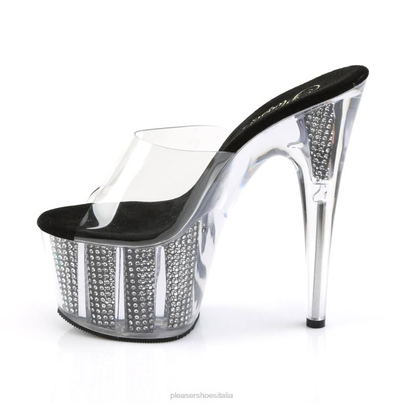 Pleaser Shoes adore-701srs JHHV511 trasparente/nero