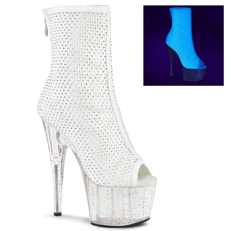 Pleaser Shoes adoro-1031gm JHHV531 bianco/trasparente