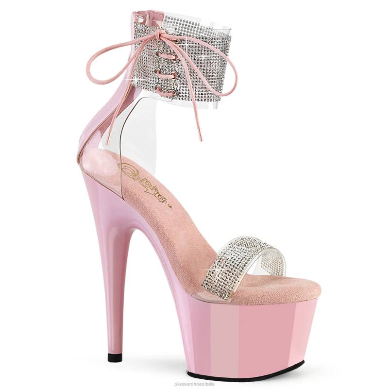 Pleaser Shoes adoro-727rs JHHV223 trasparente/rosa confetto