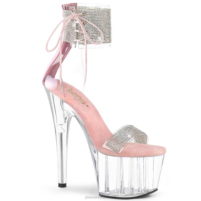 Pleaser Shoes adoro-727rs JHHV224 rosa baby/trasparente