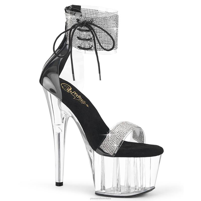 Pleaser Shoes adoro-727rs JHHV226 nero/trasparente