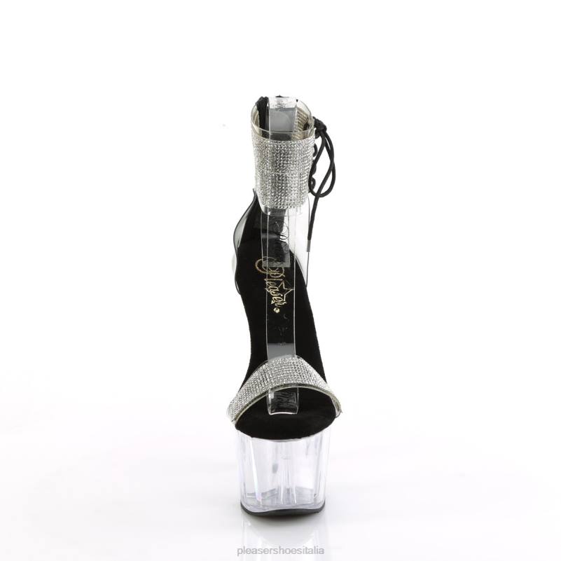 Pleaser Shoes adoro-727rs JHHV226 nero/trasparente