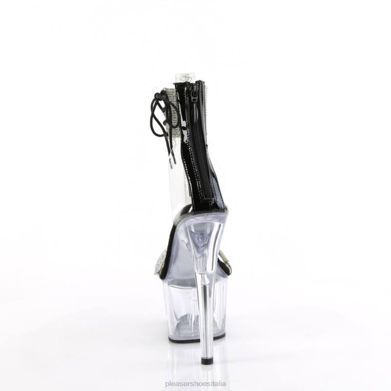 Pleaser Shoes adoro-727rs JHHV226 nero/trasparente