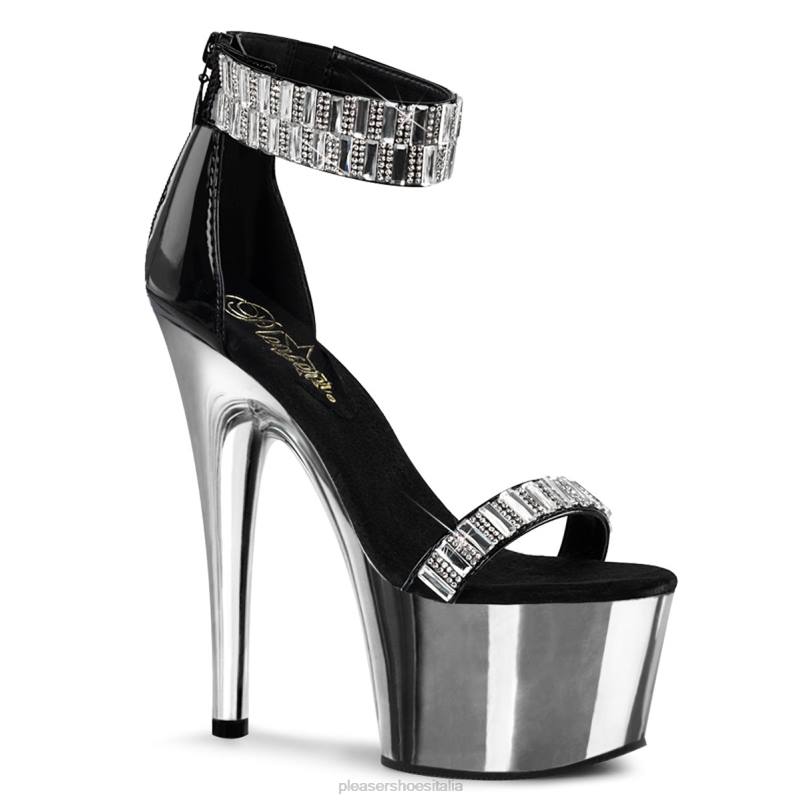 Pleaser Shoes adoro-769rs JHHV320 argento nero