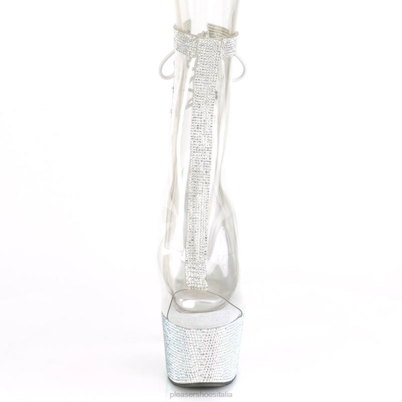 Pleaser Shoes bejeweled-1018c-2rs JHHV464 trasparente/argento