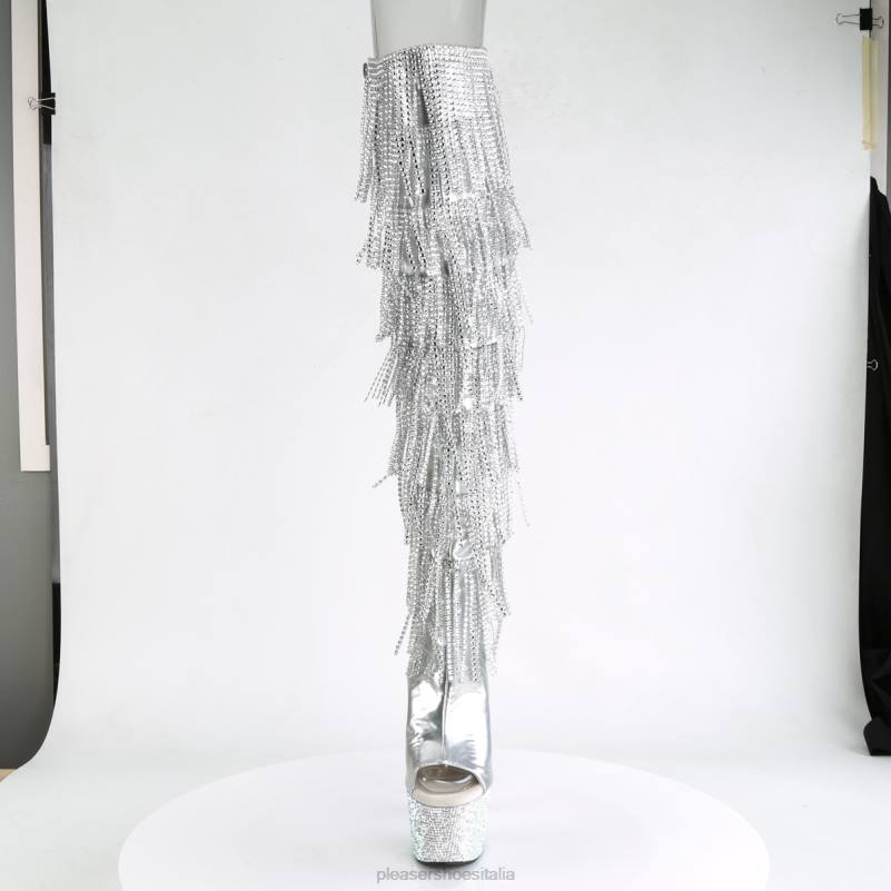 Pleaser Shoes bejeweled-3019rsf-7 JHHV258 argento