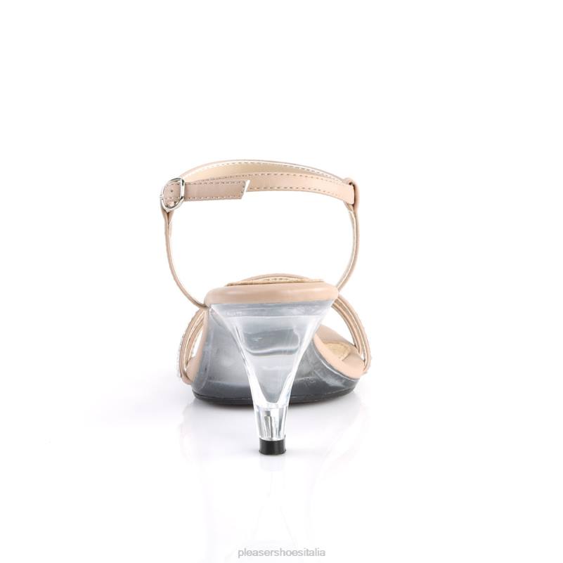 Pleaser Shoes bella-316 JHHV559 beige/trasparente