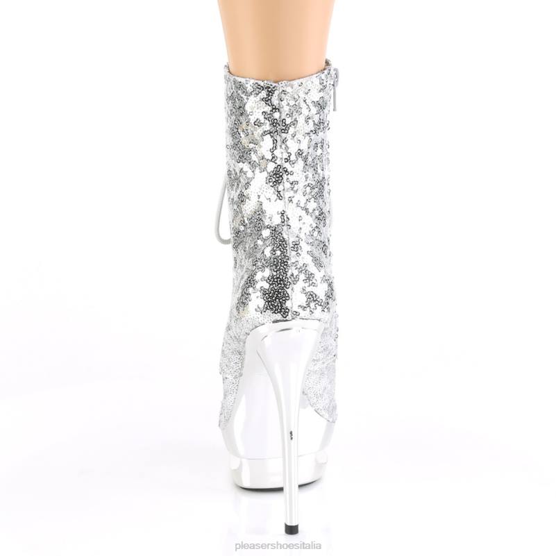 Pleaser Shoes bionda-r-1020 JHHV242 argento/argento cromato