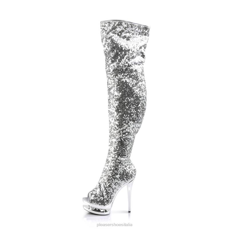 Pleaser Shoes bionda-r-3011 JHHV281 argento