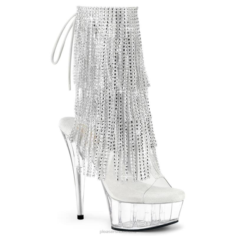 Pleaser Shoes delizia-1017rsf JHHV300 argento/trasparente