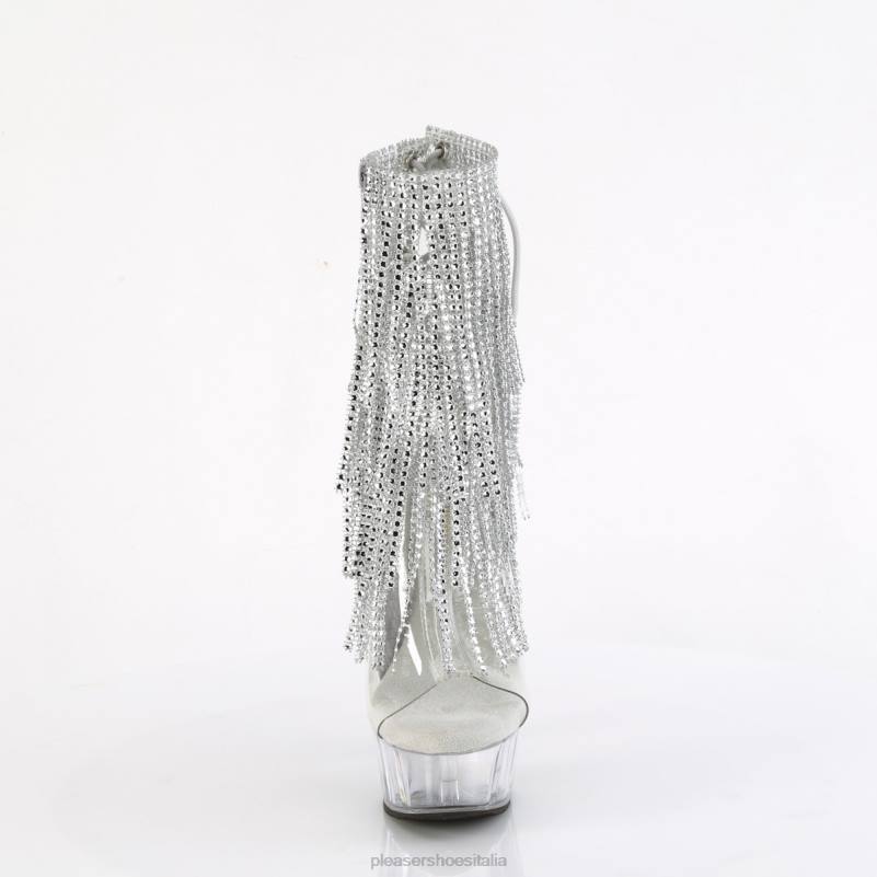 Pleaser Shoes delizia-1017rsf JHHV300 argento/trasparente