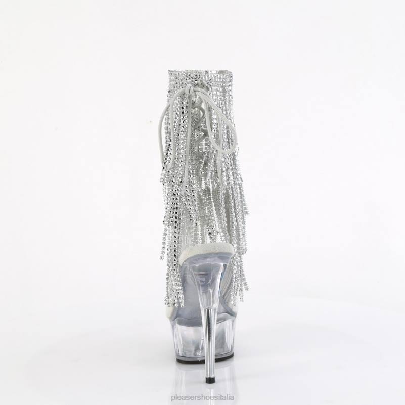 Pleaser Shoes delizia-1017rsf JHHV300 argento/trasparente